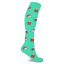 Multicolored S-M Comfort & Joy Holiday Compression Socks-3 Pair