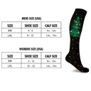 Christmas Parties L-XL Christmas Circulation Collection - Knee-High Support Socks for Travel, Work & Winter Joy-3 Pair
