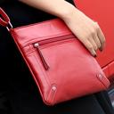 Red Unisex Leather Cross�Body Messenger Bag