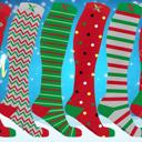 Medium 6 Pairs Christmas Knee-High Compression Socks Festive Support for All-Day Comfort