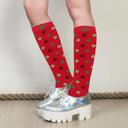 Medium 6 Pairs Christmas Knee-High Compression Socks Festive Support for All-Day Comfort