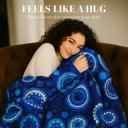 Queen Beautiful Blue Moons Queen Blanket Extremely Soft & Cozy