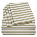 Sand lines California King Ultra-Soft 6-Piece Microfiber Sheet Set – Lightweight, Wrinkle-Free, Deep Pocket Bedding for All Bed Sizes