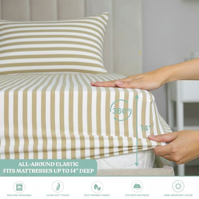 Ultra-Soft 6-Piece Microfiber Sheet Set – Lightweight, Wrinkle-Free, Deep Pocket Bedding for All Bed Sizes