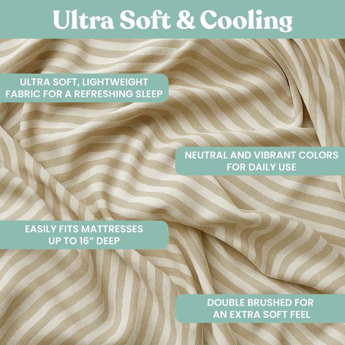 Ultra-Soft 6-Piece Microfiber Sheet Set – Lightweight, Wrinkle-Free, Deep Pocket Bedding for All Bed Sizes