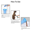 Puppy Portable Silicone Pet Dog Cat Paw Feet Cleaning Brush Bottle