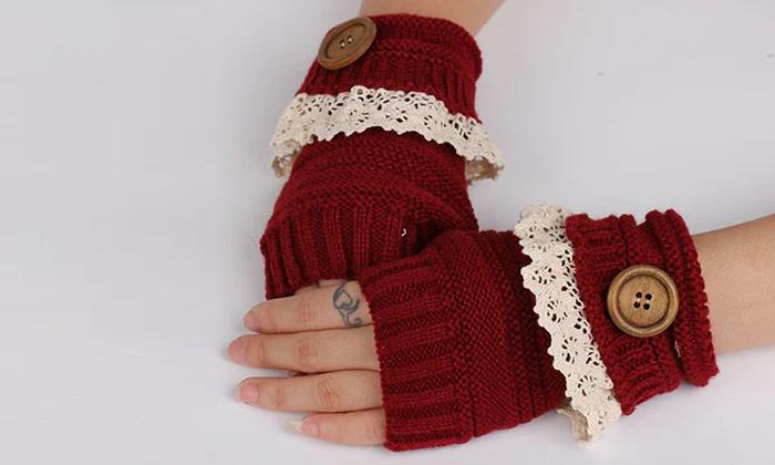 Cozy Winter Fingerless Mittens Trendy Style in 7 Colors