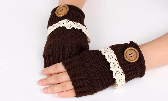 Cozy Winter Fingerless Mittens Trendy Style in 7 Colors