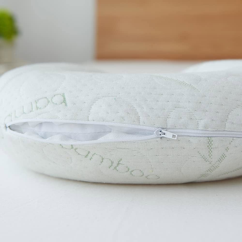 Comfortable Cooling Neck Bamboo Pillow for Sleeping Travel