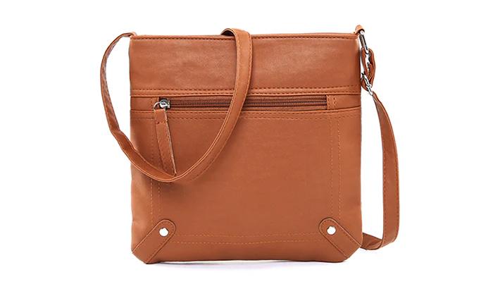 Unisex Leather Cross�Body Messenger Bag