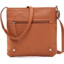 Light Brown Unisex Leather Cross�Body Messenger Bag