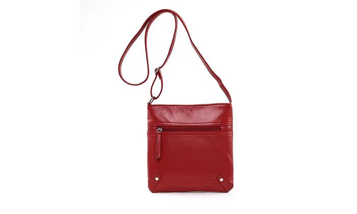 Unisex Leather Cross�Body Messenger Bag