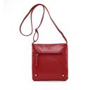Red Unisex Leather Cross�Body Messenger Bag
