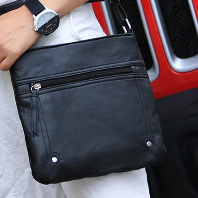 Unisex Leather Cross�Body Messenger Bag