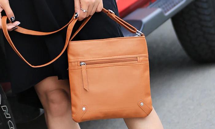 Unisex Leather Cross�Body Messenger Bag