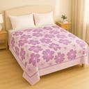  Pretty Pink Floral Queen Blanket Ultra-Soft & Cozy