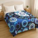  Beautiful Blue Moons Queen Blanket Extremely Soft & Cozy