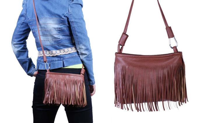Women's Fringed Cross-Body Multifunctional Everyday Use Tassel Bag