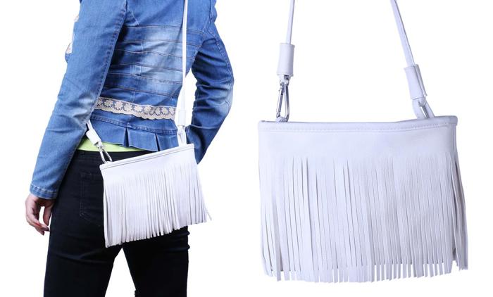 Women's Fringed Cross-Body Multifunctional Everyday Use Tassel Bag
