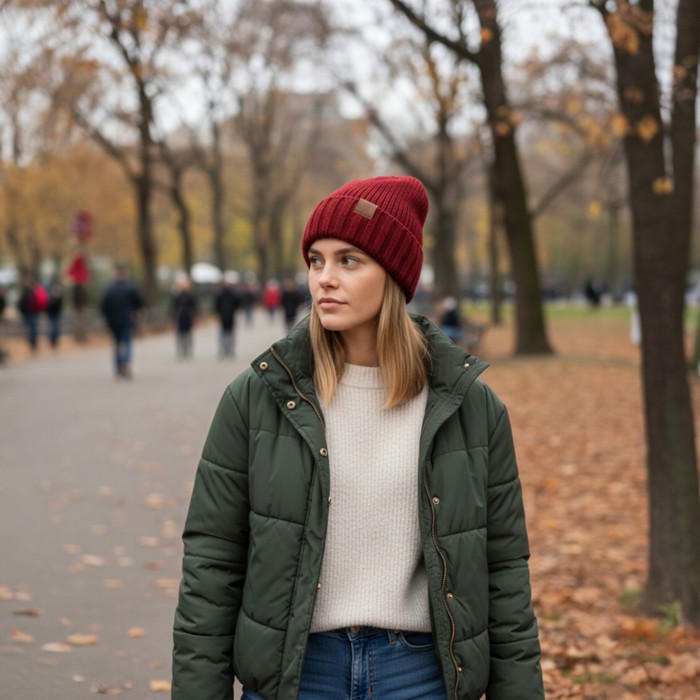 Trendy Women’s Winter Beanie Soft Knitted Hat for Casual, Street Style & Cold Weather Wear