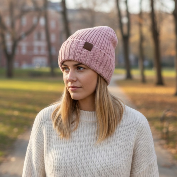 Trendy Women’s Winter Beanie Soft Knitted Hat for Casual, Street Style & Cold Weather Wear