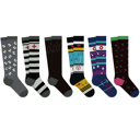 Medicine and Stethoscope Medium 6-Pair :Medical Patterned All-Day Compression Socks