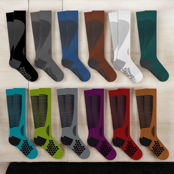 12-Pair: Targeted Comfort Compression Socks