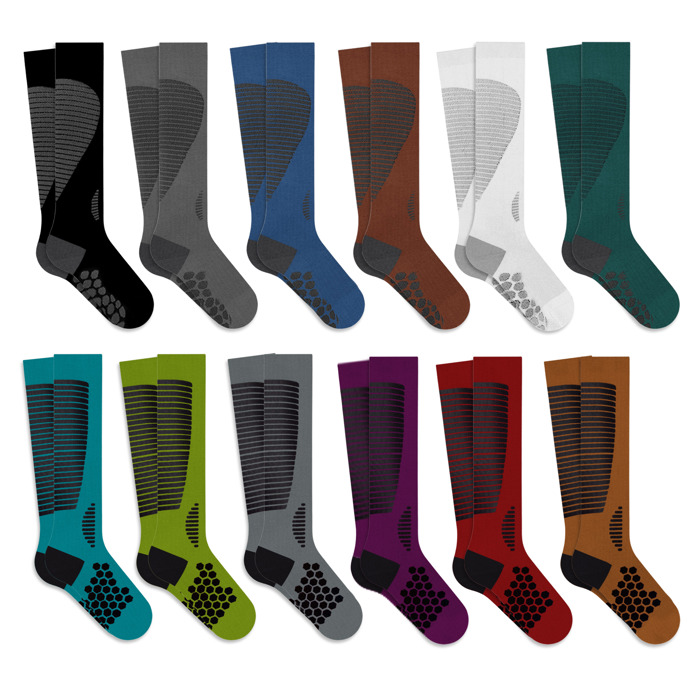 12-Pair: Targeted Comfort Compression Socks