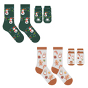 Light Bulb and Gingerbread Treats Pack Of Two Paws & Claus: Matching Holiday Socks for You + Your Pet: Pack Of Two