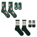 Light Bulb and Reindeer Run Pack Of Two Paws & Claus: Matching Holiday Socks for You + Your Pet: Pack Of Two