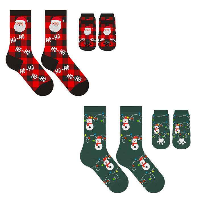 Paws & Claus: Matching Holiday Socks for You + Your Pet: Pack Of Two