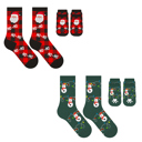 Santa and Light Bulb Pack Of Two Paws & Claus: Matching Holiday Socks for You + Your Pet: Pack Of Two