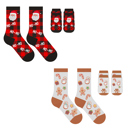 Santa and Gingerbread Treats Pack Of Two Paws & Claus: Matching Holiday Socks for You + Your Pet: Pack Of Two
