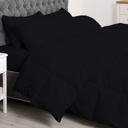 Black Full/Double Double Brushed 7-Piece Bed-In-A-Bag: Ultimate Comfort Collection