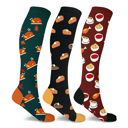  Holiday & Thanksgiving Comfort Socks-3 Pair