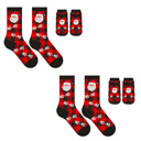 Santa Pack Of Two Paws & Claus: Matching Holiday Socks for You + Your Pet: Pack Of Two