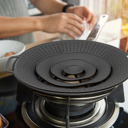 Black Anti-Boil Over Lid for Pots and Pans