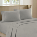 Light Taupe Twin Ultra-Soft 4-Piece Luxury Bamboo Rayon Blend Sheet Collection