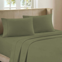 Olive Full/Double Ultra-Soft 4-Piece Luxury Bamboo Rayon Blend Sheet Collection