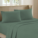 Tree Moss Green Queen Ultra-Soft 4-Piece Luxury Bamboo Rayon Blend Sheet Collection