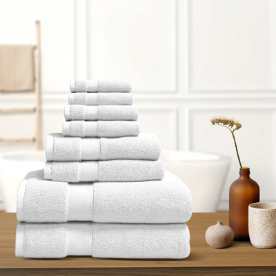 8-Piece Organic Cotton Luxury Bath Towel Collection