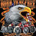 Queen USA Motorcycle Plush Blanket – Queen Size Comfort, Born Free Collection