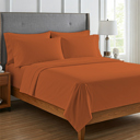 Terracotta Full/Double Ultra-Soft 6-Piece Microfiber Sheet Set – Lightweight, Wrinkle-Free, Deep Pocket Bedding for All Bed Sizes