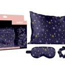 Midnight Silky Satin Cozy Comfortable Blush Sleep Set for Restful Sleep and Radiant Skin.