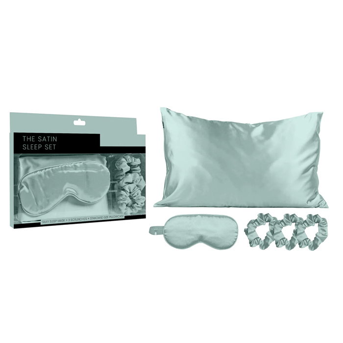 Silky Satin Cozy Comfortable Blush Sleep Set for Restful Sleep and Radiant Skin.