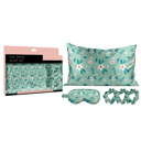 Spring Meadow Silky Satin Cozy Comfortable Blush Sleep Set for Restful Sleep and Radiant Skin.