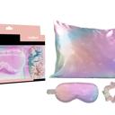 Unicorn Dreams Silky Satin Cozy Comfortable Blush Sleep Set for Restful Sleep and Radiant Skin.