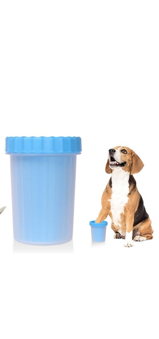 Portable Silicone Pet Dog Cat Paw Feet Cleaning Brush Bottle