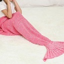 Kids Knitted Wool Mermaid Tail Blanket for Kids and Adults