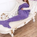 Adults Knitted Wool Mermaid Tail Blanket for Kids and Adults